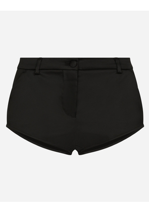 Dolce & Gabbana Shorts - Woman Trousers And Shorts Black Satin 42