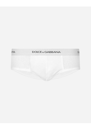 Dolce & Gabbana Fine-rib Cotton Brando Briefs - Man Underwear And Loungewear White Cotton 7
