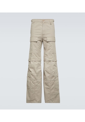 Balenciaga Hybrid flared cotton cargo pants