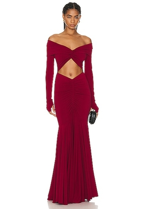 The Andamane Natalia Maxi Dress in Ruby - Red. Size 40 (also in ).