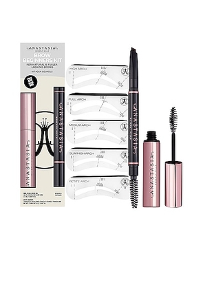 Anastasia Beverly Hills Brow Beginners Kit in Ebony - Brown. Size all.