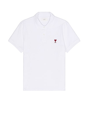 ami De Coeur Polo Shirt in White - White. Size L (also in M, S, XL).