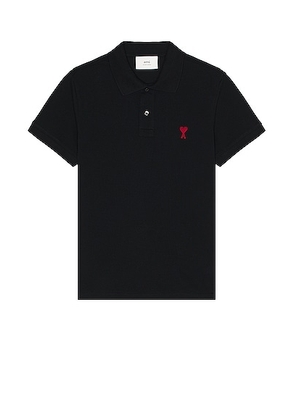 ami De Coeur Polo Shirt in Black - Black. Size L (also in M, S, XL).