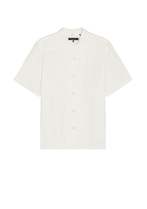 Rag & Bone Avery Gauze Shirt in White - White. Size L (also in M, S, XL).