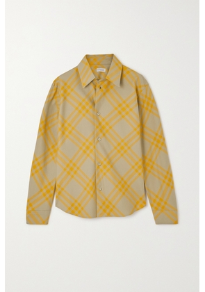 Burberry - Checked Cotton Shirt - Yellow - UK 2,UK 4,UK 6,UK 8,UK 10,UK 12,UK 14,UK 16