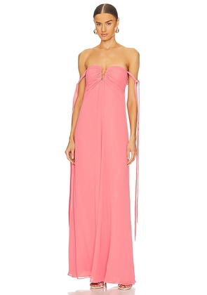 Alexis Dali Gown in Coral. Size S.