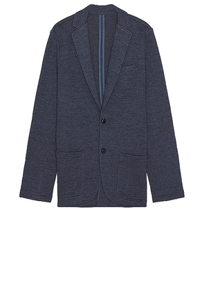 Faherty Inlet Knit Blazer in Blue. Size S.