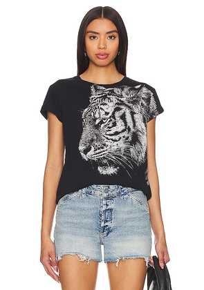 ALLSAINTS Tigress Anna Tee in Black. Size 10, 4, 6, 8.