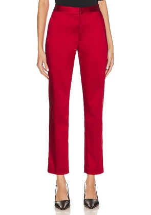 L'AGENCE Rebel Trouse in Red. Size 2, 8.