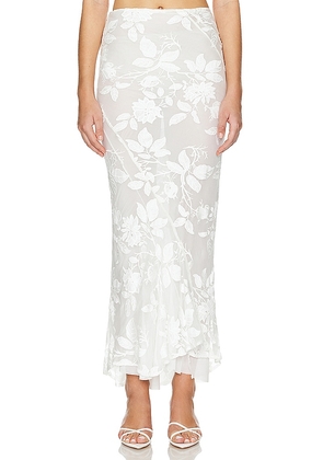 JBQ Sevy Skirt in White. Size L, S, XS.
