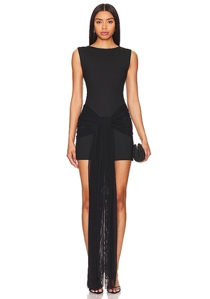 Port de Bras Gala Short Dress in Black. Size M, S, XL, XS.