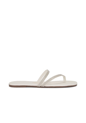 TKEES Infinity Sarit Sandal in Cream. Size 6, 7, 8, 9.