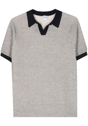 ASPESI honeycomb-knit polo shirt - White
