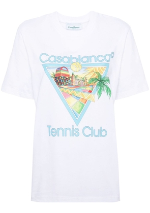Casablanca Afro Cubism Tennis Club cotton T-shirt - White