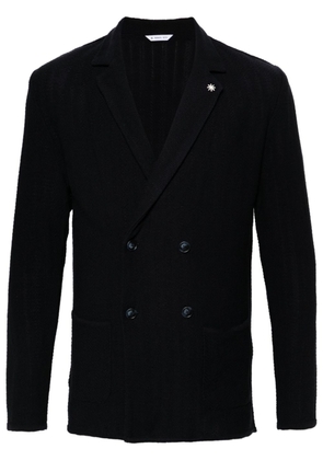 Manuel Ritz double-breasted knitted blazer - Blue