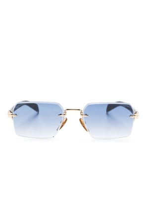Eyewear by David Beckham DB 7109/S geometric-frame sunglasses - Gold