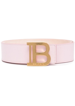 Balmain logo-buckle belt - Pink