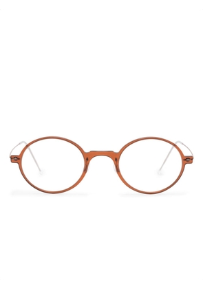 Lindberg round-frame glasses - Brown