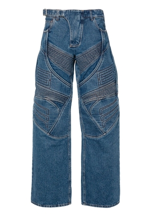 Acne Studios panelled wide-leg jeans - Blue