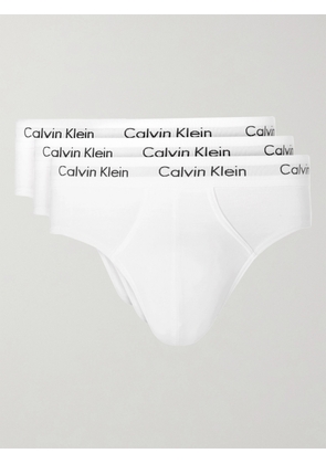 Calvin Klein Underwear - Three-Pack Stretch-Cotton Briefs - Men - White - S