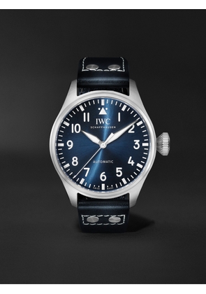 IWC Schaffhausen - Big Pilot's Automatic 43mm Stainless Steel and Leather Watch, Ref. No. IW329303 - Men - Blue