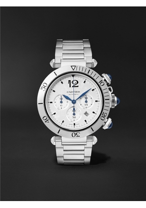 Cartier - Pasha de Cartier Automatic Chronograph 41mm Stainless Steel Watch, Ref. No. WSPA0018 - Men - White