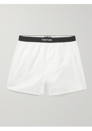 TOM FORD - Cotton Boxer Shorts - Men - White - S