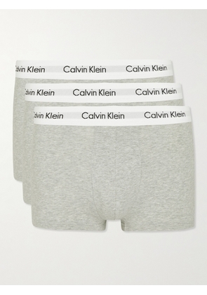Calvin Klein Underwear - Three-Pack Stretch-Cotton Boxer Briefs - Men - Gray - S