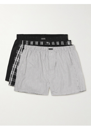 Calvin Klein Underwear - Three-Pack Cotton-Blend Boxer Shorts - Men - Multi - S
