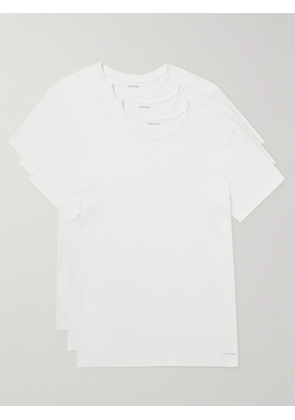 Calvin Klein Underwear - Three-Pack Cotton-Jersey T-Shirts - Men - White - S
