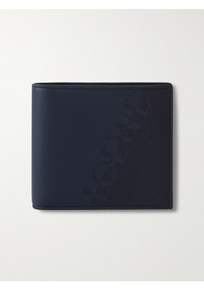 LOEWE - Logo-Detailed Leather Billfold Wallet - Men - Blue