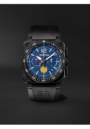 Bell & Ross - BR 03-94 Patrouille de France Limited Edition Chronograph Ceramic and Rubber Watch, Ref. No. BR0394-PAF1-CE/SRB - Men - Blue