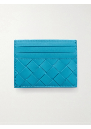 Bottega Veneta - Intrecciato Leather Cardholder - Men - Blue