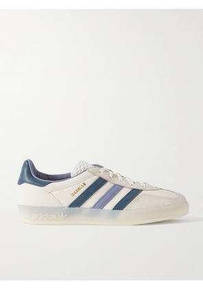 adidas Originals - Gazelle Indoor Leather and Suede Sneakers - Men - White - UK 5