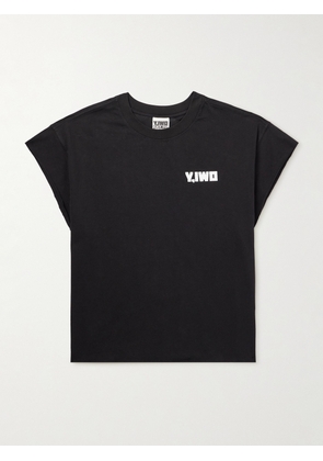 Y,IWO - Hardwear Cropped Logo-Print Cotton-Jersey T-Shirt - Men - Black - S