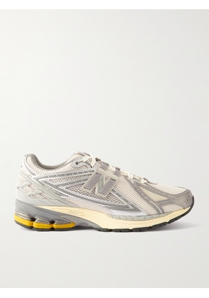 New Balance - 1906R Rubber-Trimmed Mesh and Metallic Faux Leather Sneakers - Men - Gray - UK 5.5