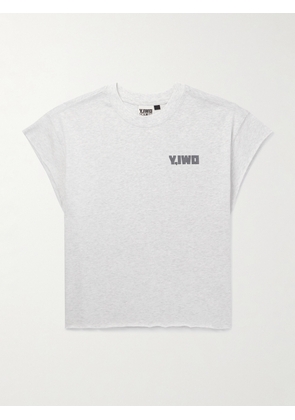Y,IWO - Hardwear Cropped Logo-Print Cotton-Jersey T-Shirt - Men - Gray - S