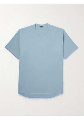 Goldwin - Waffle-Knit Solotex® T-Shirt - Men - Blue - 2