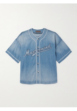 Mastermind World - Logo-Appliquéd Denim Shirt - Men - Blue - S