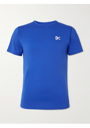 DISTRICT VISION - Logo-Print Stretch-Jersey Running T-Shirt - Men - Blue - S