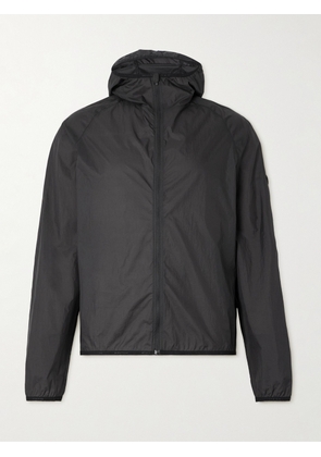 DISTRICT VISION - Wind Logo-Appliquéd Nylon Micro-Ripstop Hooded Jacket - Men - Black - S