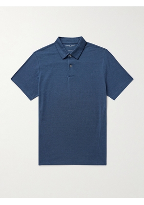 Derek Rose - Ramsay 1 Stretch-Cotton and TENCEL™ Lyocell-Blend Piqué Polo Shirt - Men - Blue - S