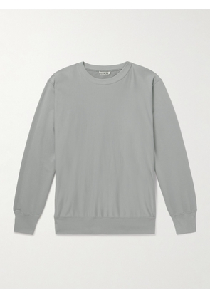 Auralee - Cotton-Jersey Sweatshirt - Men - Gray - 3