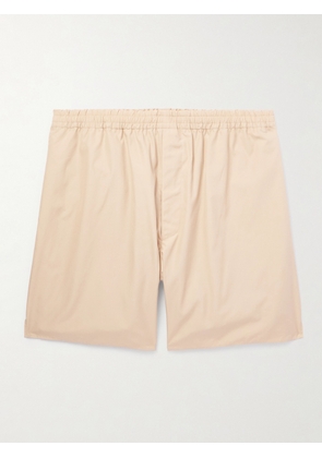 Auralee - Straight-Leg Cotton-Poplin Shorts - Men - Neutrals - 3