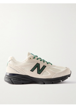 New Balance - 990v4 Leather-Trimmed Suede and Mesh Sneakers - Men - Neutrals - UK 6.5