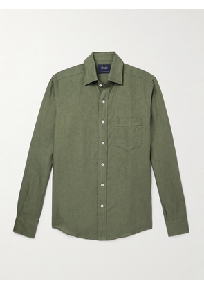 Drake's - Linen Shirt - Men - Green - S