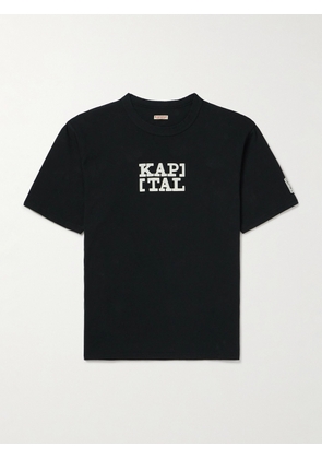 KAPITAL - Rookie Logo-Print Cotton-Jersey T-Shirt - Men - Black - S