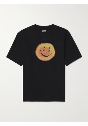 KAPITAL - Rainbow Trunky Logo-Print Cotton-Jersey T-Shirt - Men - Black - XS