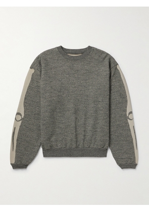 KAPITAL - Printed Cotton-Jersey Sweatshirt - Men - Gray - 2