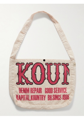 KAPITAL - Kountry Factory Printed Cotton-Twill Tote Bag - Men - Neutrals